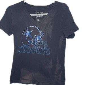 Dallas Cowboys Her Style NFL Football women's Medium T-shirt top Team Pride Read